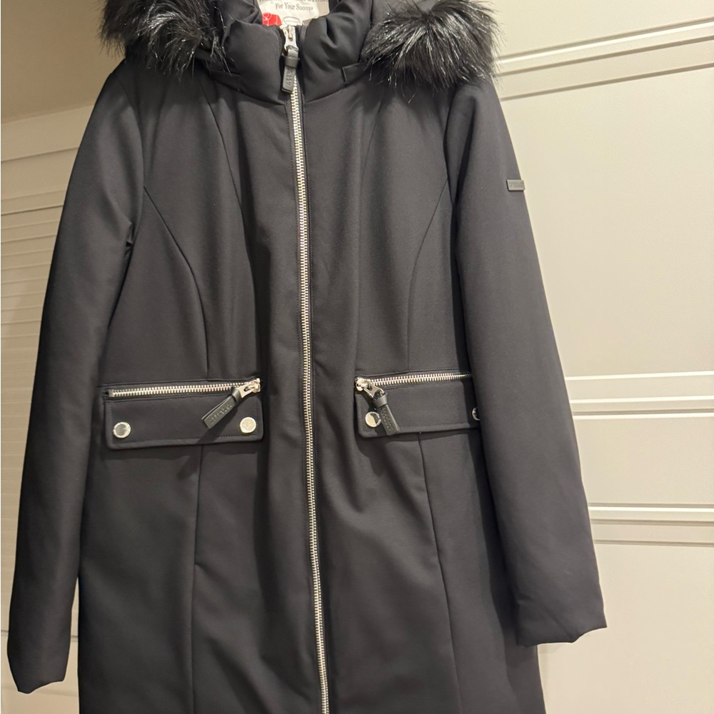 Derek Lam Black Ski Jacket Weather-Resistant Insulated
